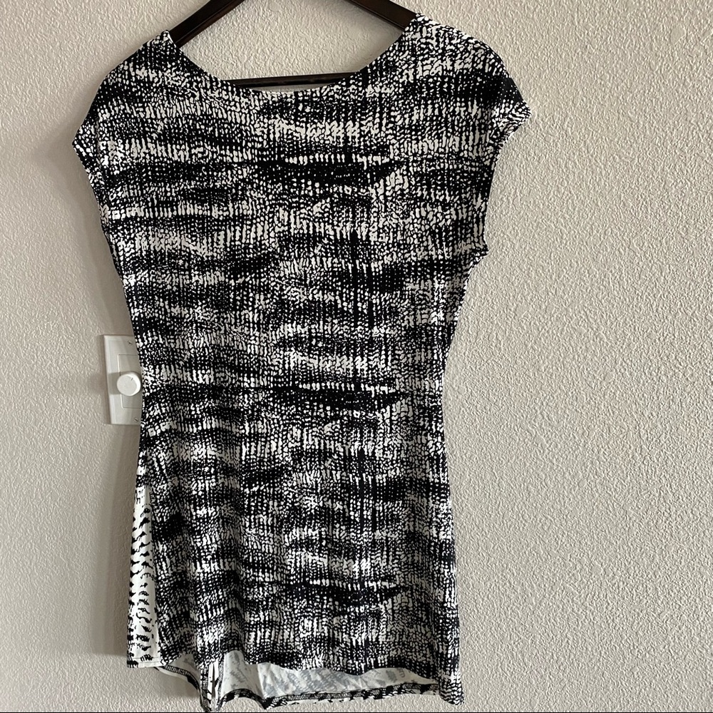 Joseph Ribkoff Ruched Sheath‎ Dress 10 - Picture 3 of 4